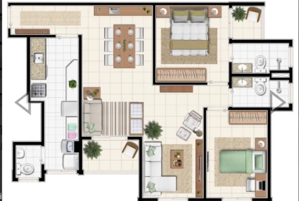 Foto 9 de Apartamento com 3 quartos à venda, 81m2 em Manaus - AM