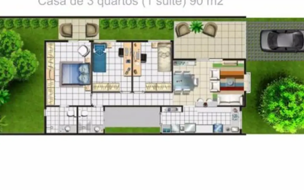 Casa de Condomínio com 3 quartos à venda, 105m2 em Manaus - AM - imagem 7 Foto 7 de Casa de Condomínio com 3 quartos à venda, 105m2 em Manaus - AM