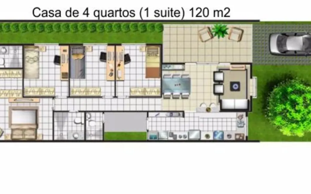 Casa de Condomínio com 3 quartos à venda, 105m2 em Manaus - AM - imagem 5 Foto 5 de Casa de Condomínio com 3 quartos à venda, 105m2 em Manaus - AM