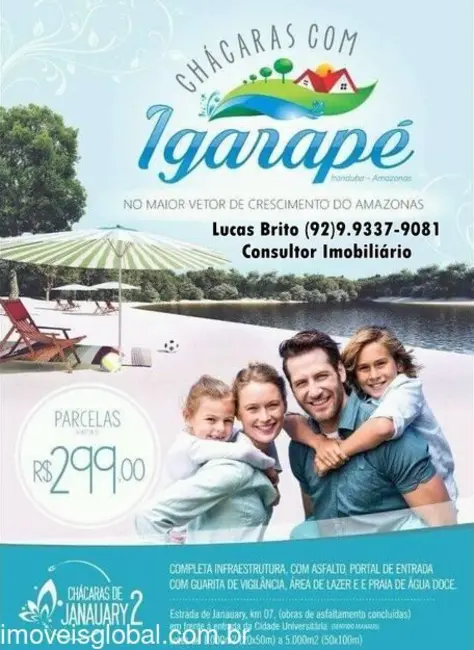 Foto 2 de Terreno / Lote à venda, 10000m2 em Iranduba - AM