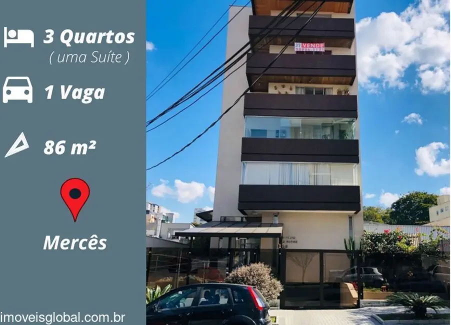 Foto 1 de Apartamento com 3 quartos à venda, 86m2 em Mercês, Curitiba - PR