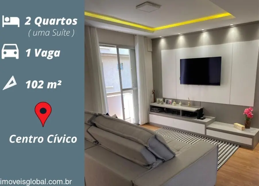 Foto 1 de Apartamento com 2 quartos à venda, 102m2 em Centro Cívico, Curitiba - PR