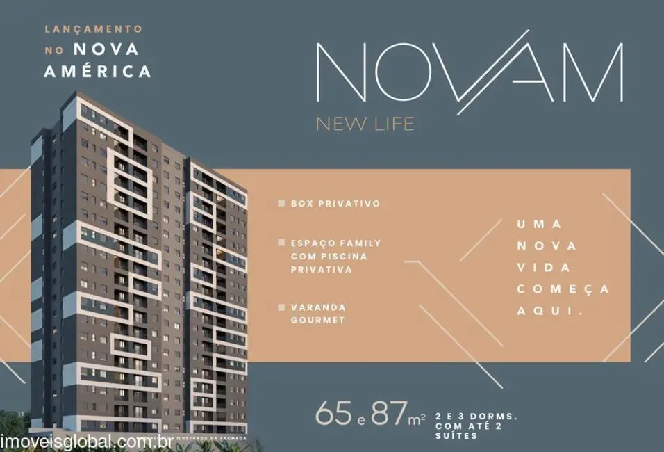 Lançamento com 2 quartos à venda, 65m2 em Piracicaba - SP - imagem 2 Foto 2 de Lançamento com 2 quartos à venda, 65m2 em Piracicaba - SP