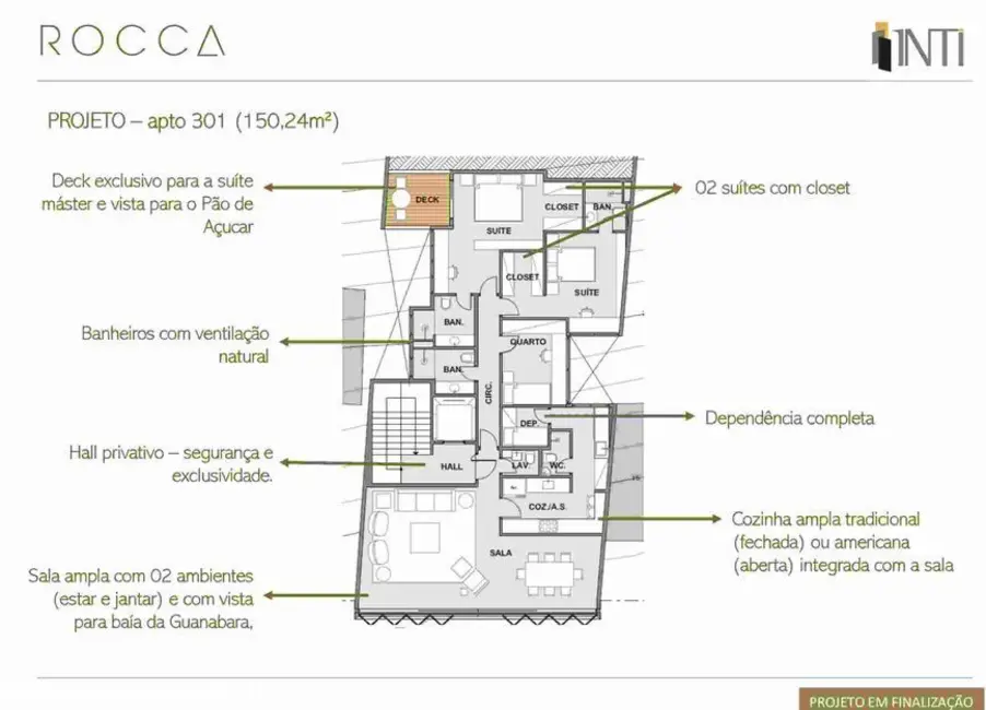 Apartamento com 2 quartos à venda, 98m2 em Urca, Rio De Janeiro - RJ - imagem 5 Foto 5 de Apartamento com 2 quartos à venda, 98m2 em Urca, Rio De Janeiro - RJ