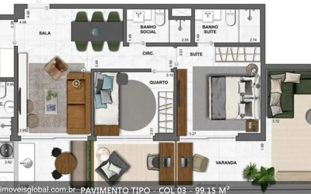 Apartamento com 2 quartos à venda, 90m2 em Ipanema, Rio De Janeiro - RJ - imagem 7 Foto 7 de Apartamento com 2 quartos à venda, 90m2 em Ipanema, Rio De Janeiro - RJ