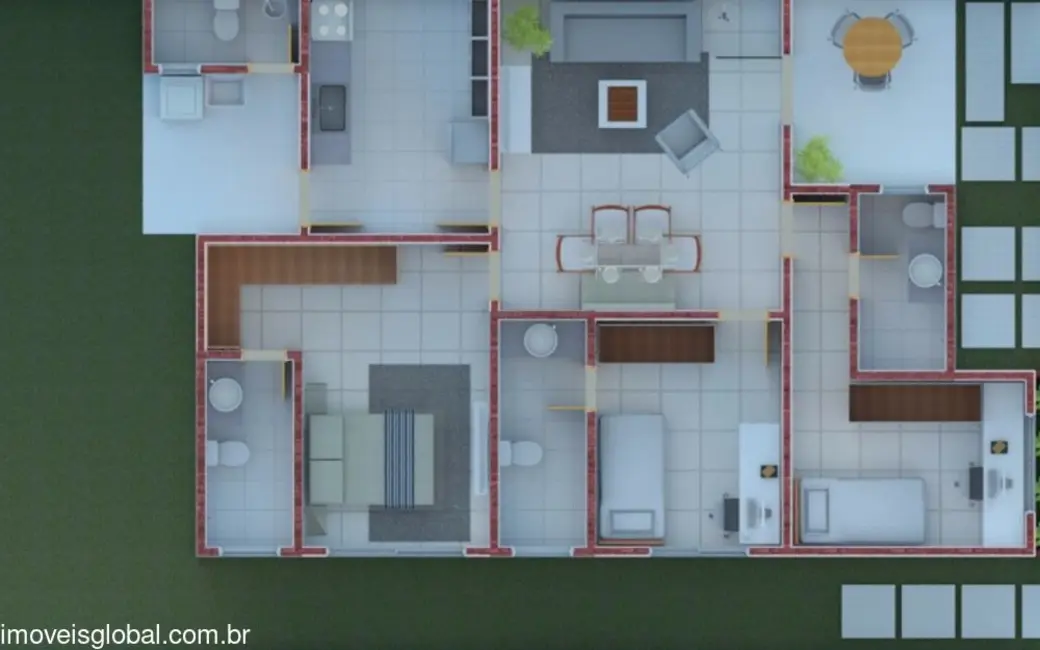 Casa de Condomínio com 3 quartos à venda, 103m2 em Manaus - AM - imagem 3 Foto 3 de Casa de Condomínio com 3 quartos à venda, 103m2 em Manaus - AM