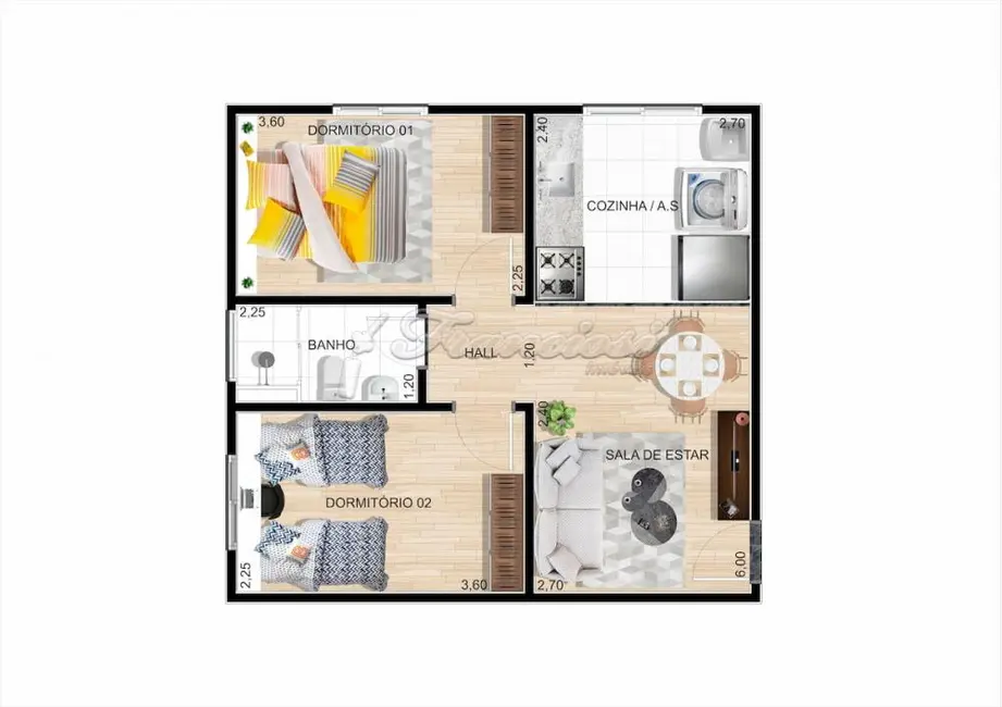 Apartamento com 2 quartos à venda, 42m2 em Vila Sonia, Itapetininga - SP - imagem 8 Foto 8 de Apartamento com 2 quartos à venda, 42m2 em Vila Sonia, Itapetininga - SP