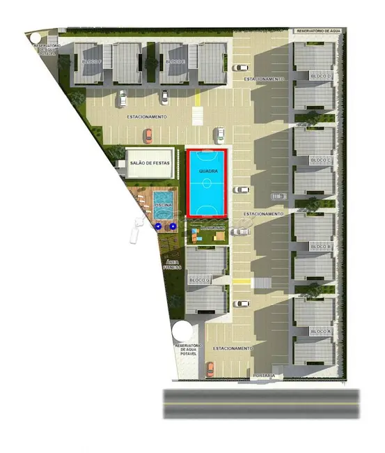 Foto 1 de Apartamento com 2 quartos à venda, 54m2 em Vila Mazzei, Itapetininga - SP