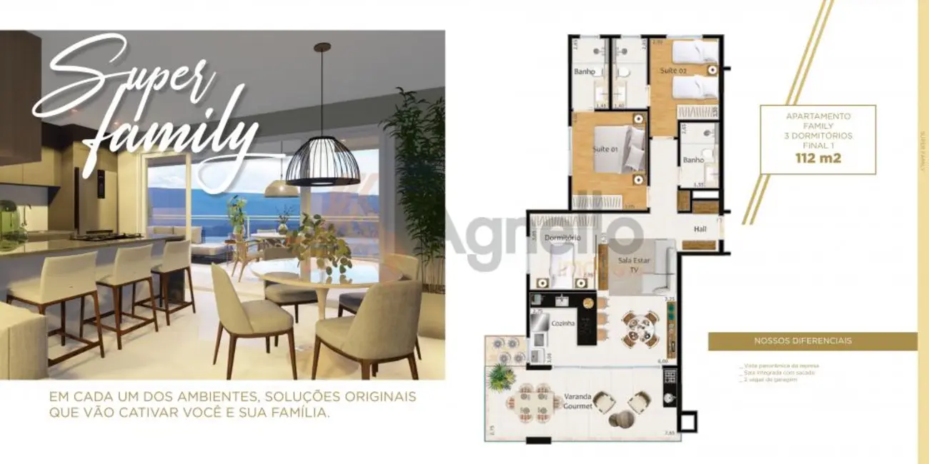 Apartamento com 3 quartos à venda, 120m2 em Centro, Rifaina - SP - imagem 2 Foto 2 de Apartamento com 3 quartos à venda, 120m2 em Centro, Rifaina - SP