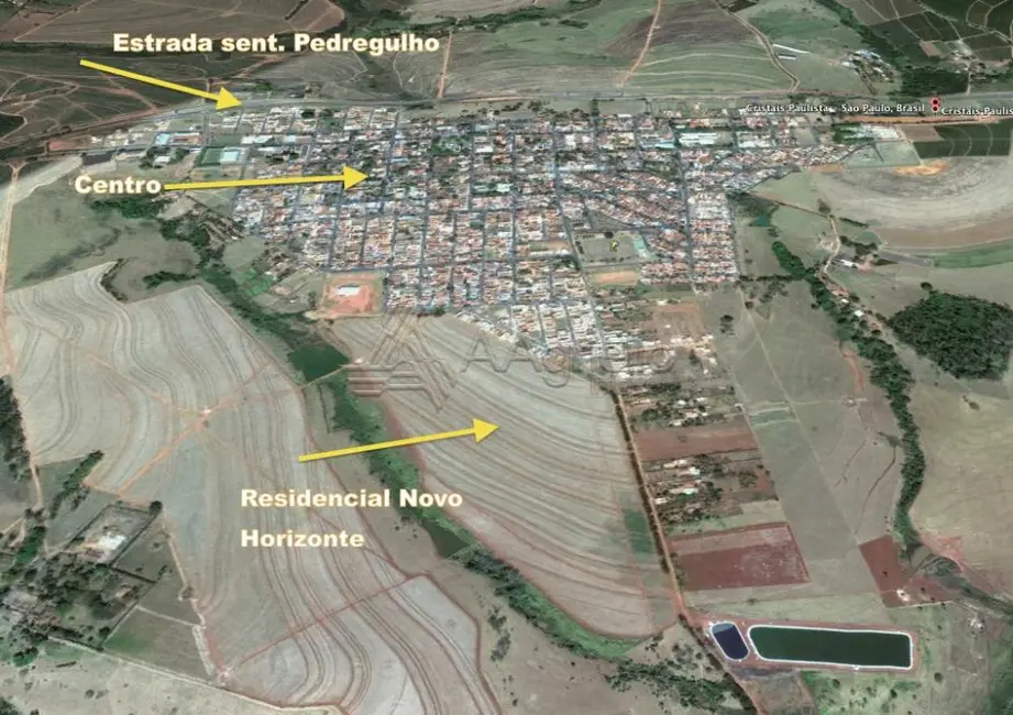 Foto 2 de Terreno / Lote à venda, 350m2 em Cristais Paulista - SP