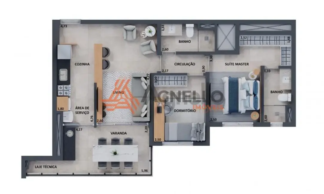 Foto 7 de Apartamento com 3 quartos à venda, 95m2 em Centro, Franca - SP