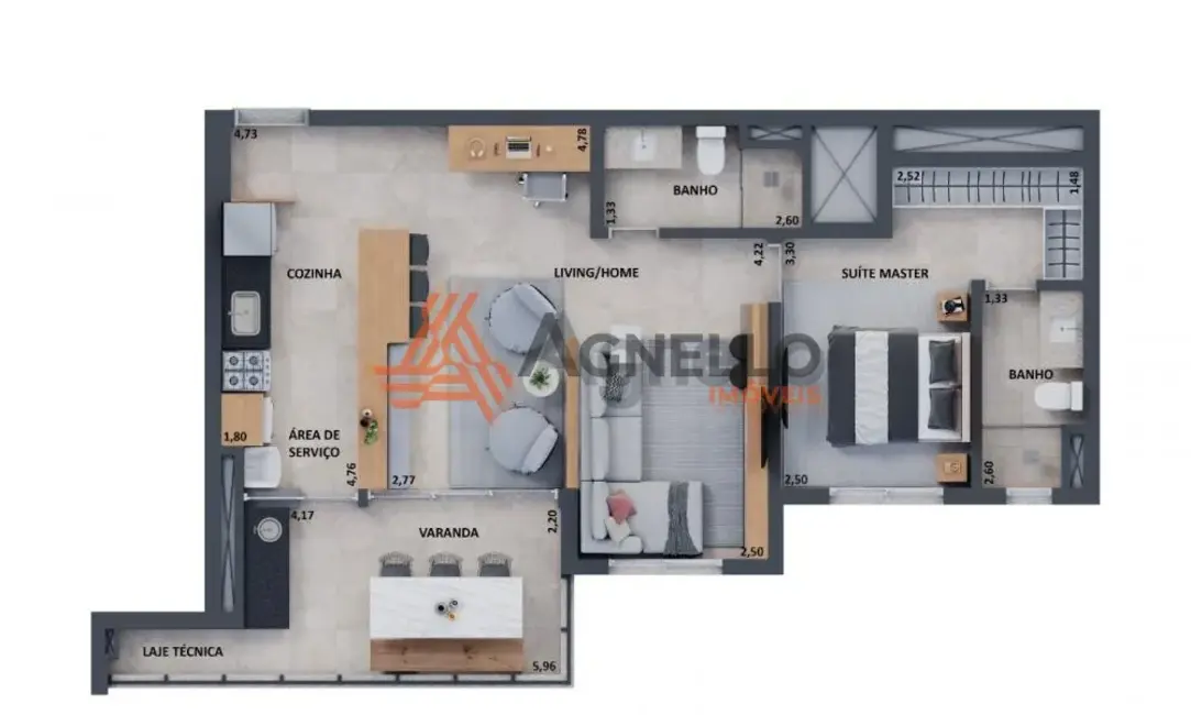 Foto 6 de Apartamento com 3 quartos à venda, 95m2 em Centro, Franca - SP