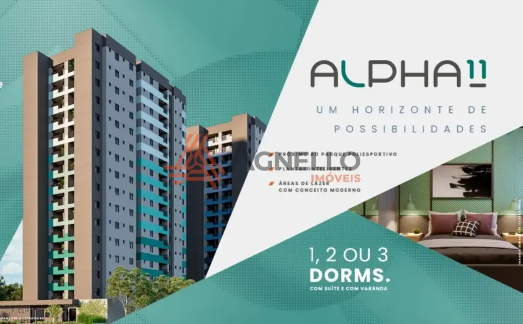 Foto 2 de Apartamento com 2 quartos à venda, 68m2 em Núcleo Agrícola Alpha, Franca - SP