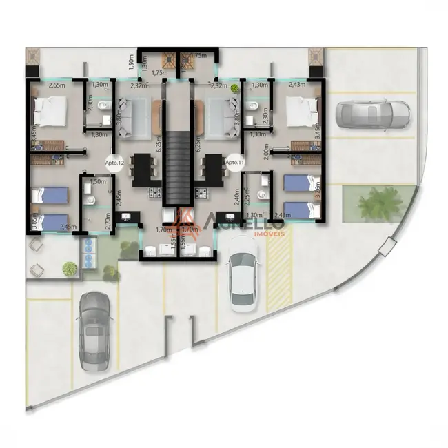 Foto 3 de Apartamento com 2 quartos à venda, 56m2 em Jardim Cambuí, Franca - SP