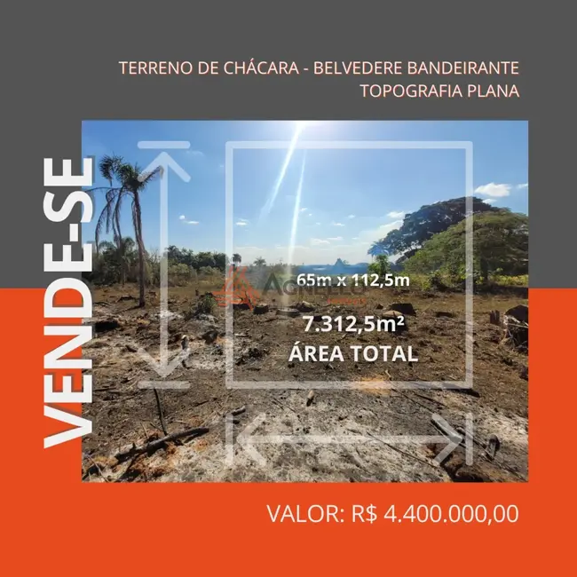 Foto 1 de Terreno / Lote à venda, 7313m2 em Belvedere Bandeirante, Franca - SP