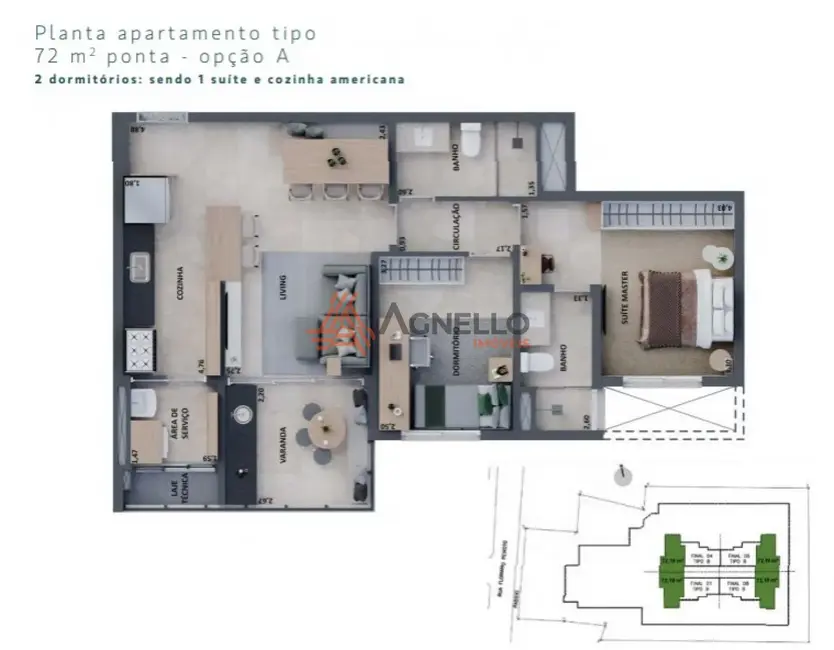 Foto 2 de Apartamento com 2 quartos à venda, 72m2 em Centro, Franca - SP