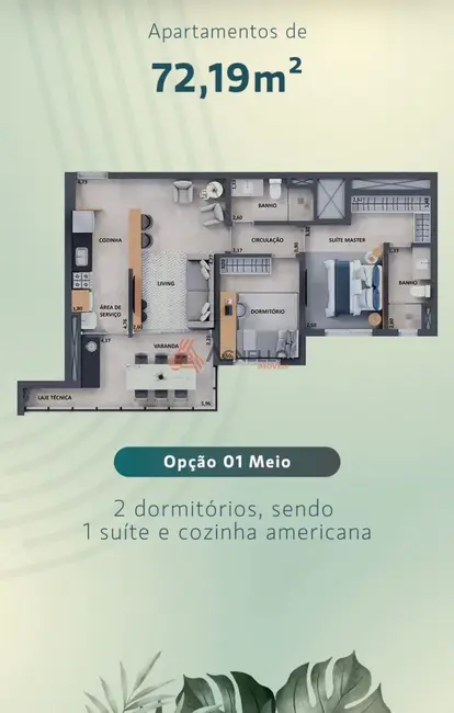 Foto 1 de Apartamento com 2 quartos à venda, 72m2 em Centro, Franca - SP