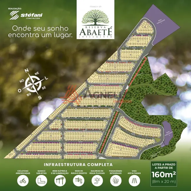 Foto 4 de Terreno / Lote à venda, 199m2 em Franca - SP