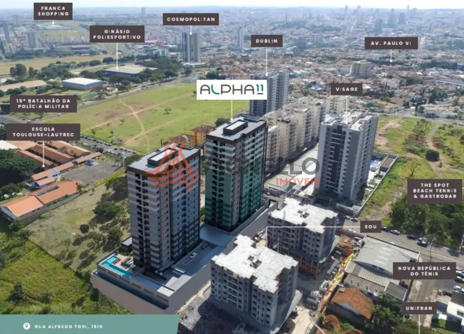 Foto 3 de Apartamento com 2 quartos à venda, 70m2 em Núcleo Agrícola Alpha, Franca - SP