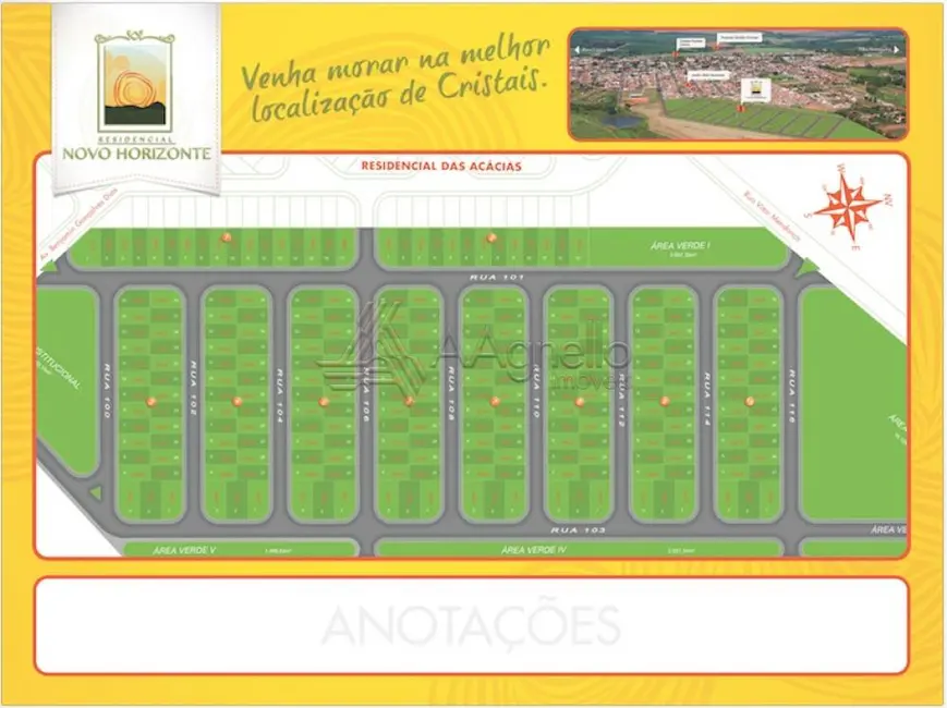 Foto 3 de Terreno / Lote à venda, 320m2 em Cristais Paulista - SP