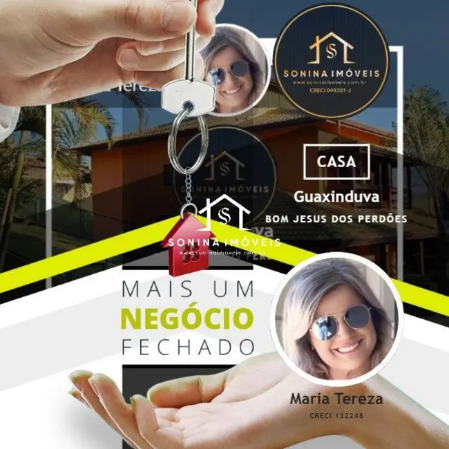 Foto 1 de Casa com 4 quartos à venda, 1600m2 em Bom Jesus Dos Perdoes - SP