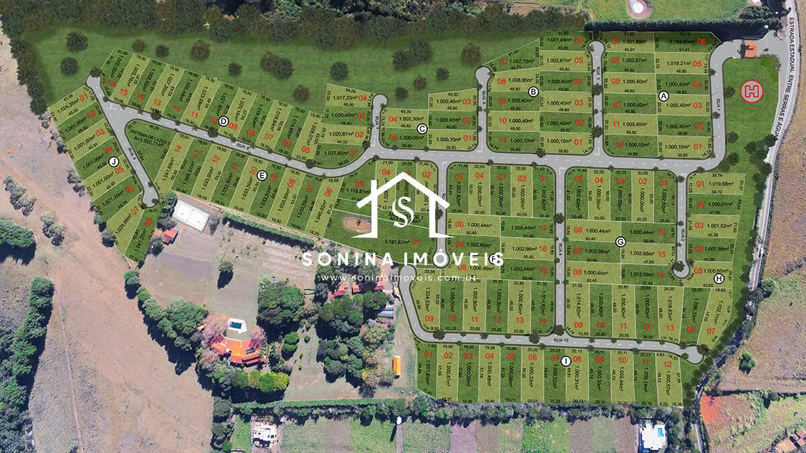 Foto 2 de Lote de Condomínio à venda, 1000m2 em Joanopolis - SP