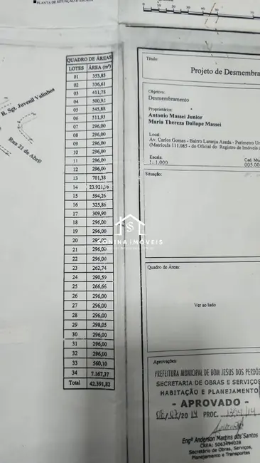 Terreno / Lote à venda, 5000m2 em Centro, Bom Jesus Dos Perdoes - SP - imagem 4 Foto 4 de Terreno / Lote à venda, 5000m2 em Centro, Bom Jesus Dos Perdoes - SP
