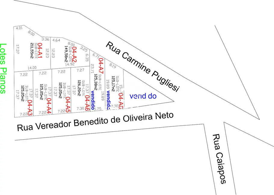 Foto 3 de Terreno / Lote à venda, 126m2 em Bom Jesus Dos Perdoes - SP