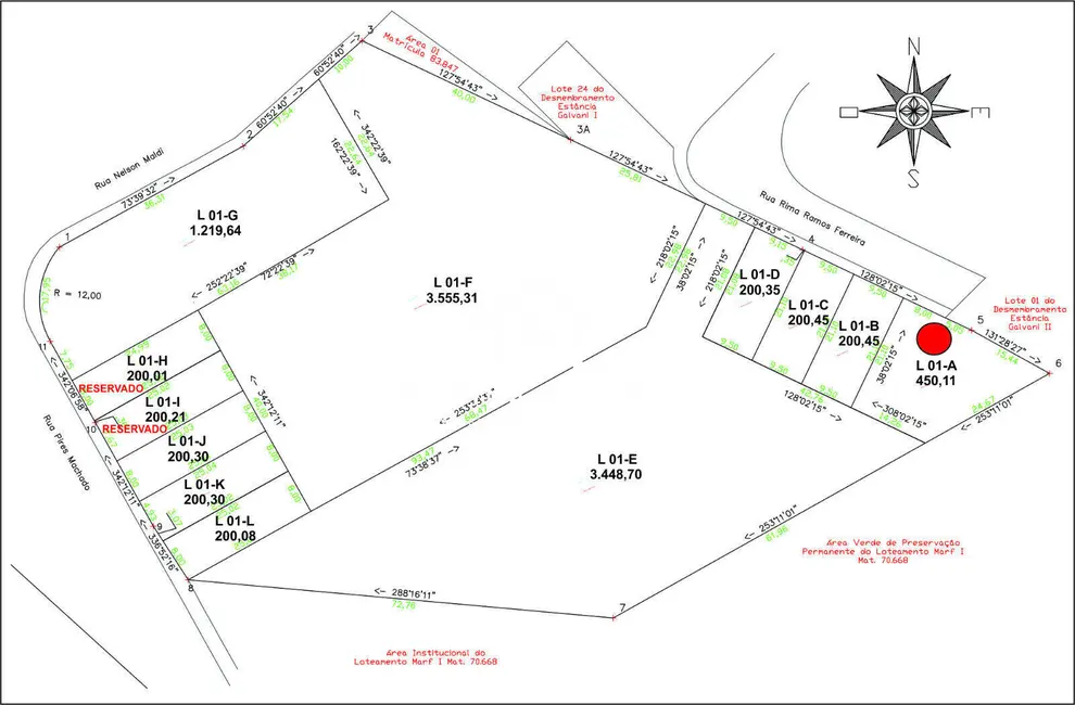 Foto 1 de Terreno / Lote à venda, 450m2 em Bom Jesus Dos Perdoes - SP