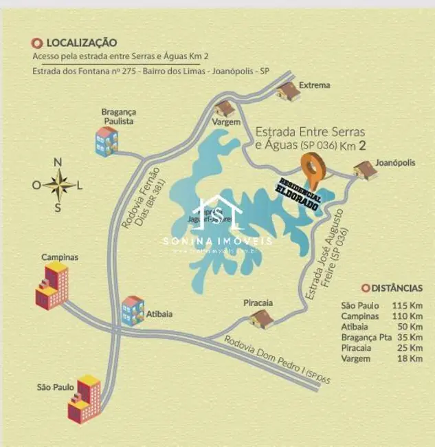 Terreno / Lote à venda, 1000m2 em Joanopolis - SP - imagem 5 Foto 5 de Terreno / Lote à venda, 1000m2 em Joanopolis - SP