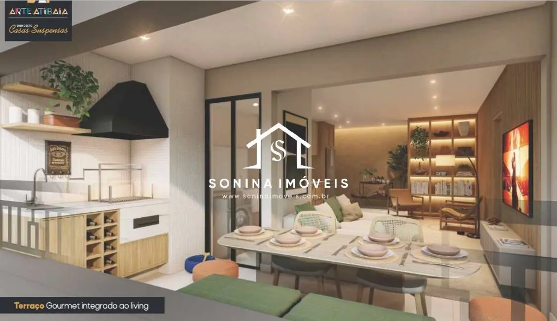 Foto 1 de Apartamento com 2 quartos à venda, 70m2 em Vila Santa Helena, Atibaia - SP