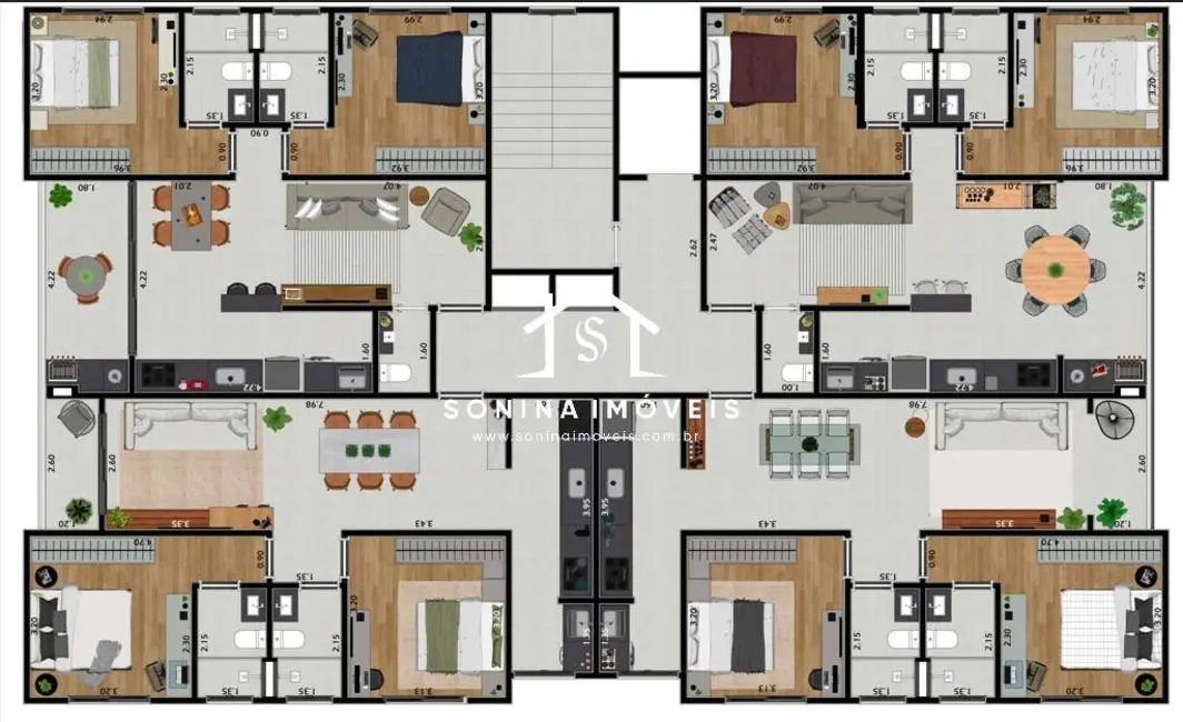 Foto 8 de Apartamento com 2 quartos à venda, 82m2 em Vila Helena, Atibaia - SP