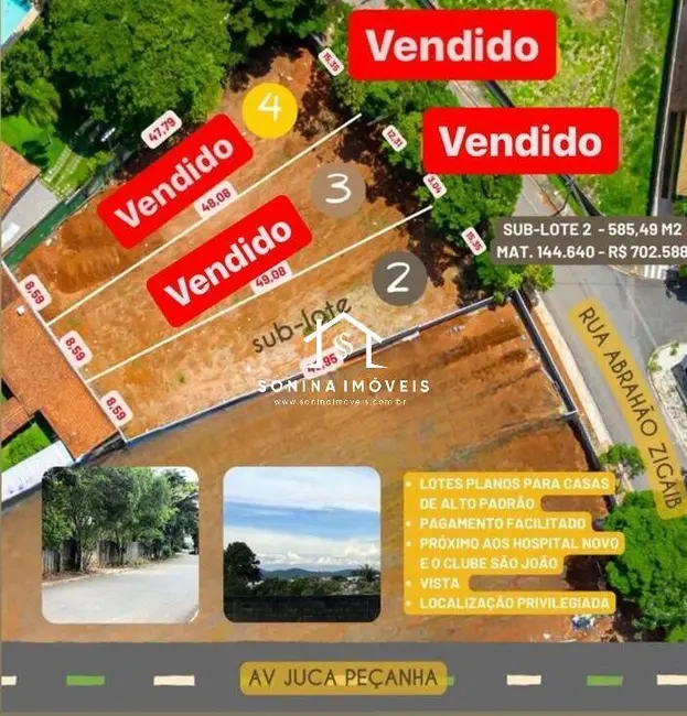 Foto 1 de Terreno / Lote à venda, 585m2 em Vila Santista, Atibaia - SP
