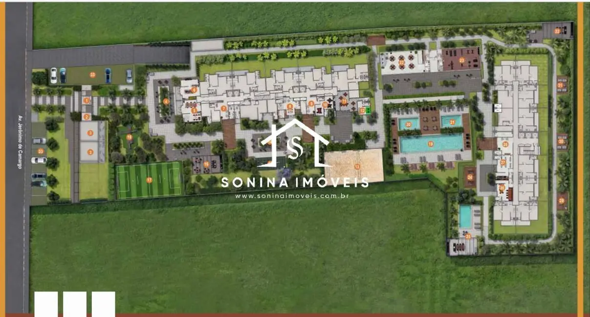 Foto 1 de Apartamento com 1 quarto à venda, 51m2 em Jardim Terceiro Centenário, Atibaia - SP