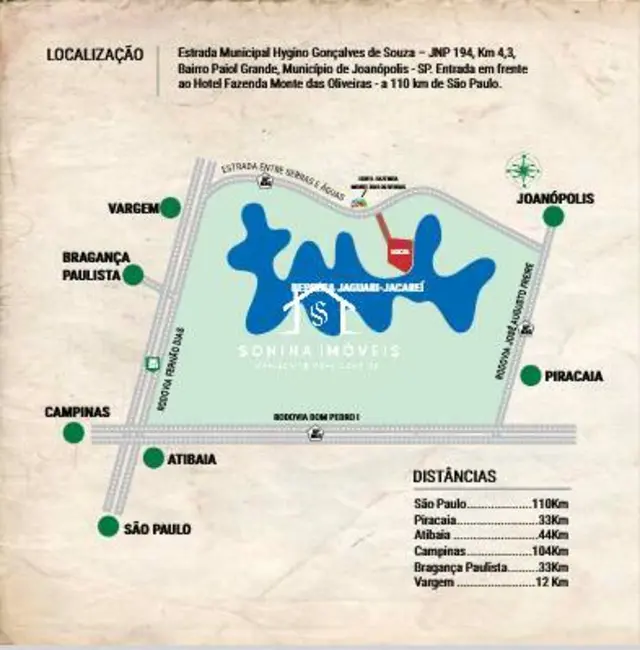 Foto 7 de Lote de Condomínio à venda, 1000m2 em Joanopolis - SP