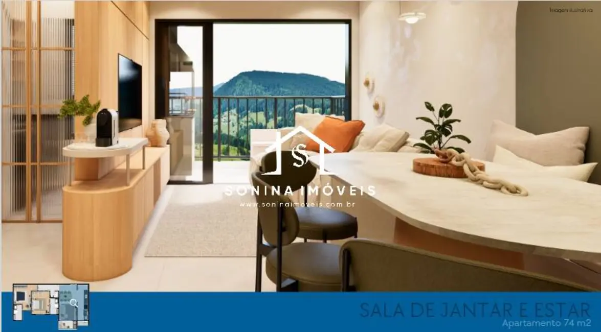 Foto 2 de Apartamento com 3 quartos à venda, 116m2 em Vila Gardênia, Atibaia - SP