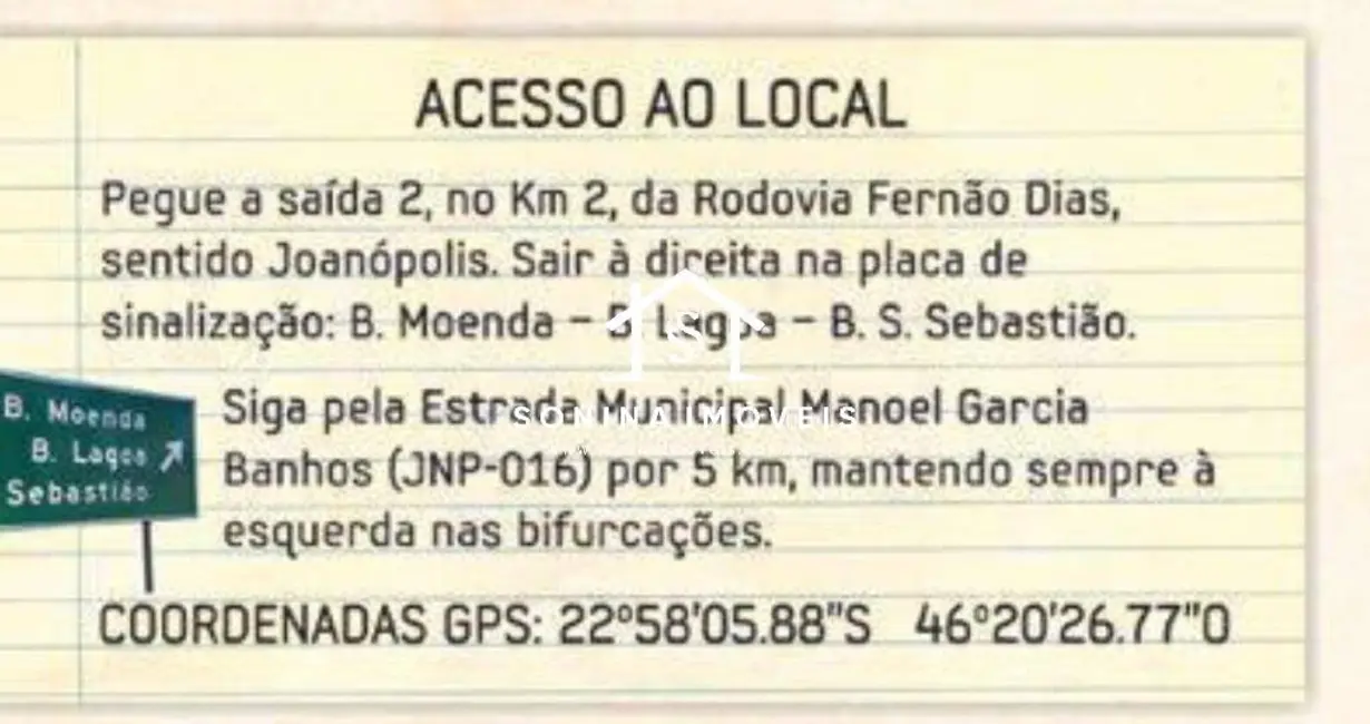 Foto 9 de Terreno / Lote à venda, 5500m2 em Joanopolis - SP