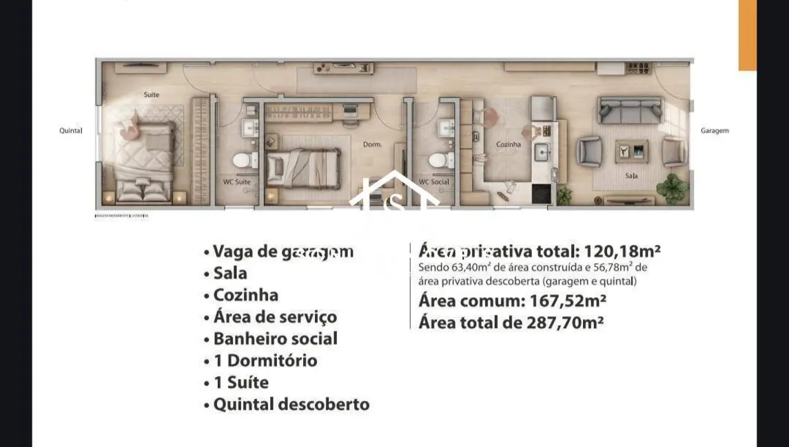 Casa de Condomínio com 2 quartos à venda, 63m2 em Jardim Imperial, Atibaia - SP - imagem 9 Foto 9 de Casa de Condomínio com 2 quartos à venda, 63m2 em Jardim Imperial, Atibaia - SP