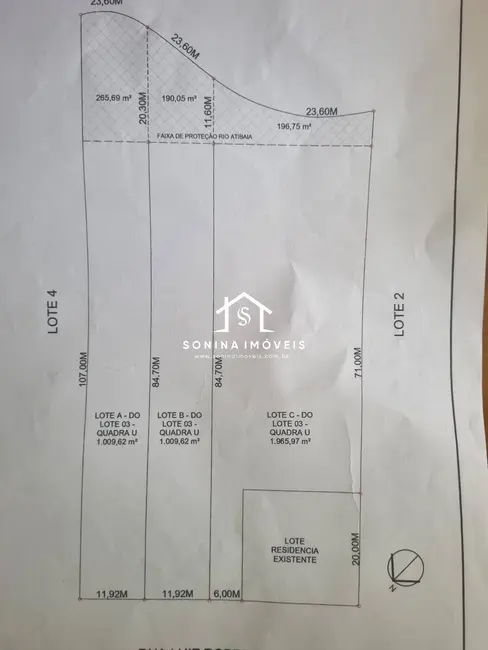 Foto 5 de Terreno / Lote à venda, 1000m2 em Boa Vista, Atibaia - SP