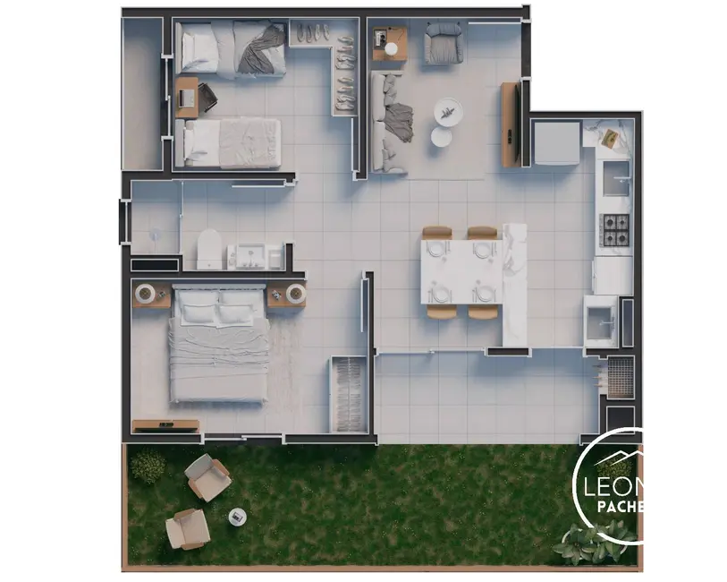 Apartamento com 2 quartos à venda, 52m2 em Espinheiros, Joinville - SC - imagem 9 Foto 9 de Apartamento com 2 quartos à venda, 52m2 em Espinheiros, Joinville - SC