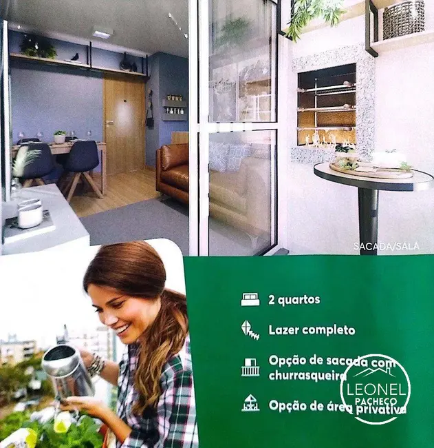Foto 2 de Apartamento com 2 quartos à venda, 44m2 em Floresta, Joinville - SC