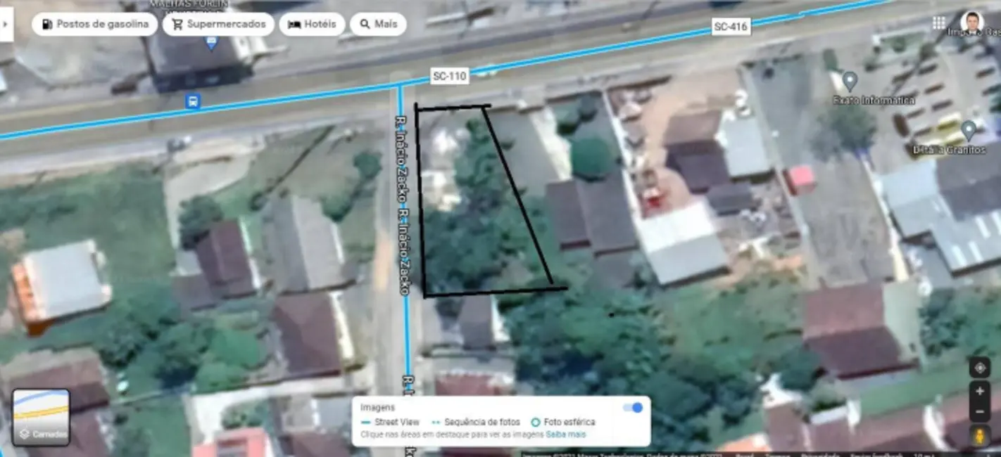Foto 2 de Terreno / Lote à venda, 722m2 em Barra do Rio Molha, Jaragua Do Sul - SC