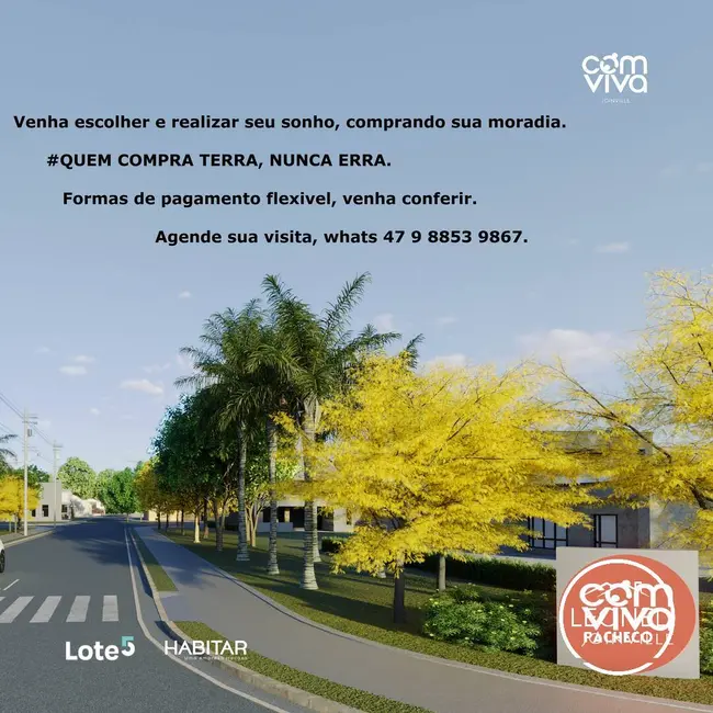 Foto 3 de Terreno / Lote à venda em Paranaguamirim, Joinville - SC