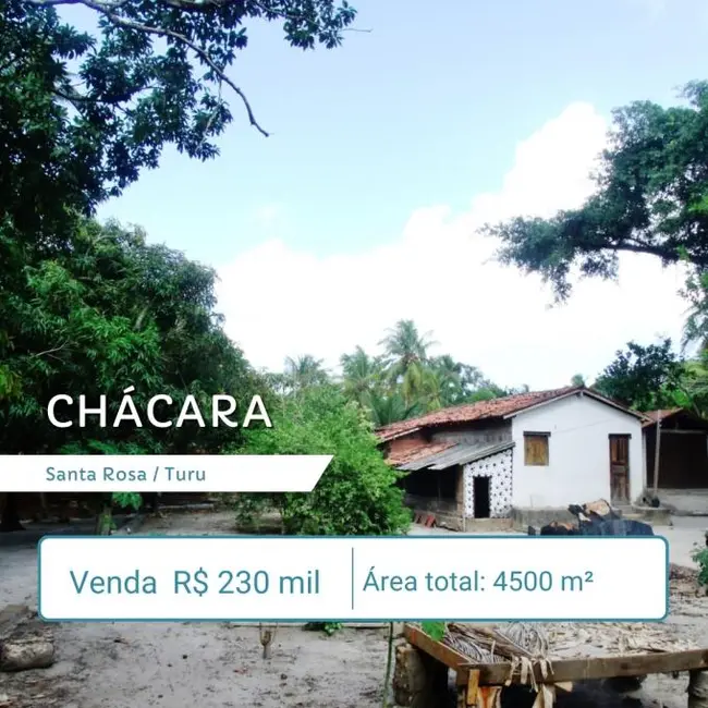 Foto 1 de Chácara à venda, 3600m2 em Turu, Sao Luis - MA