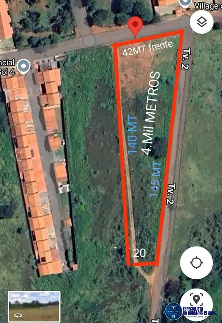 Foto 1 de Terreno / Lote à venda, 4000m2 em Jardim das Rosas, Goiania - GO