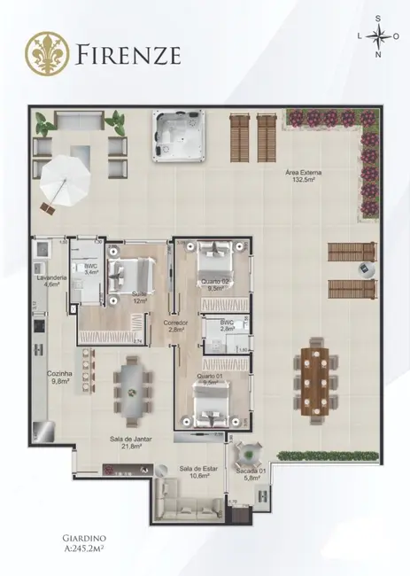 Foto 4 de Apartamento com 3 quartos à venda, 112m2 em Costa e Silva, Joinville - SC