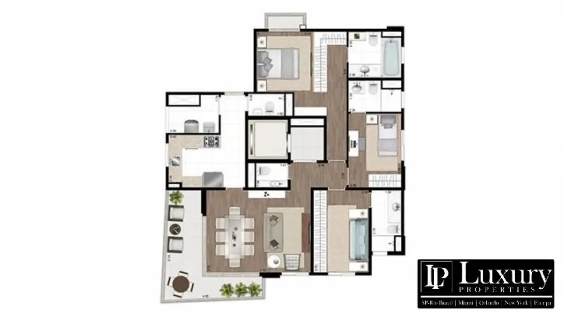 Foto 7 de Apartamento com 3 quartos à venda e para alugar, 202m2 em Ibirapuera, São Paulo - SP