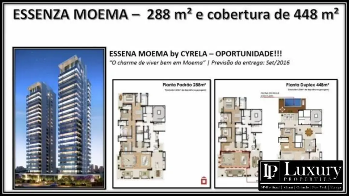Foto 6 de Apartamento com 4 quartos à venda e para alugar, 288m2 em Moema, São Paulo - SP