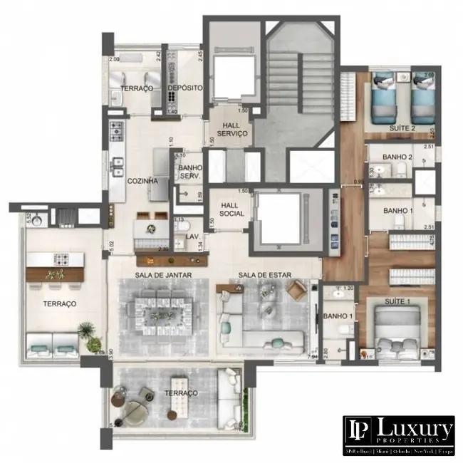 Apartamento com 3 quartos à venda e para alugar, 156m2 em Vila Olímpia, São Paulo - SP - imagem 3 Foto 3 de Apartamento com 3 quartos à venda e para alugar, 156m2 em Vila Olímpia, São Paulo - SP