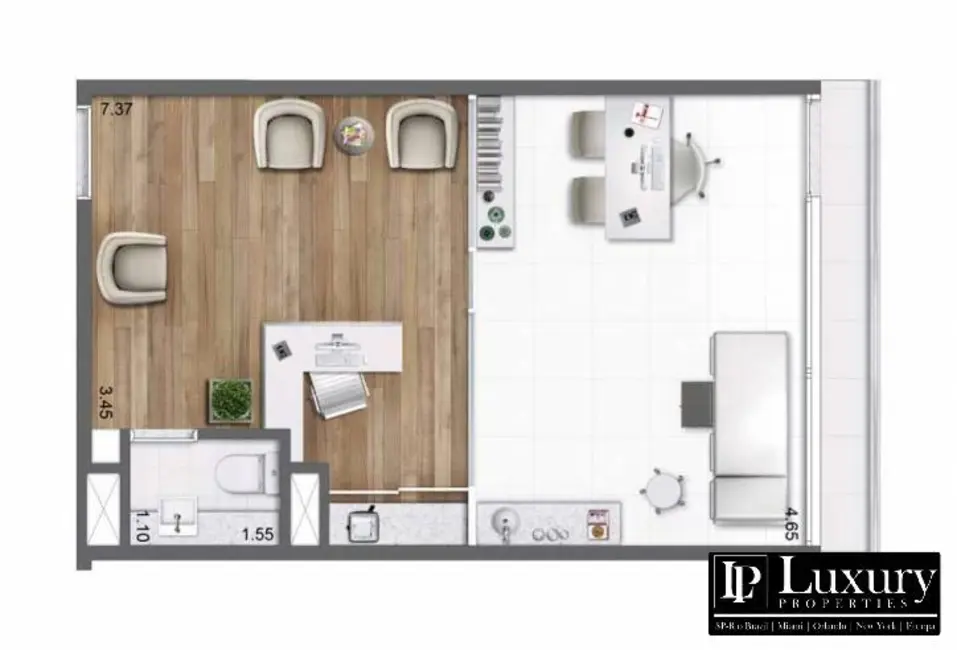 Foto 5 de Sala Comercial para alugar, 43m2 em São Paulo - SP